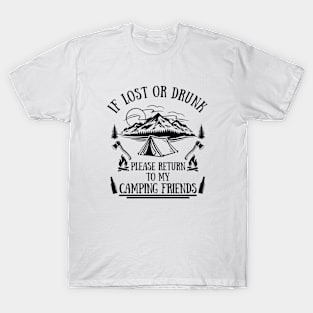 funny camping sayings T-Shirt